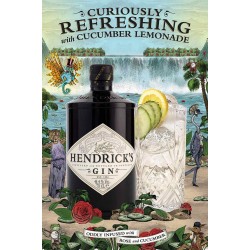 Hendrick's  Gin Distilled and Bottled In Scotland 1lt